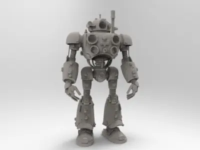 steampunk robotic 1 3D print model buy