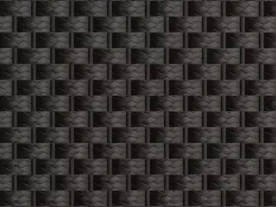 Tri-Axial Dark Woven Mesh PBR Seamless Texture