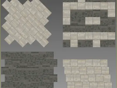 Wall to Wall Carpet Tile No 10 3D model