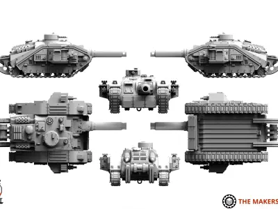 Universal Guard - Tank Destroyer 3D print model