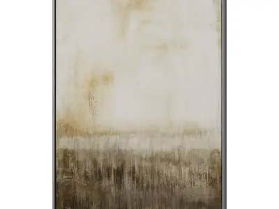 Set of 3 Abstract Paintings in Frames 3D model 103