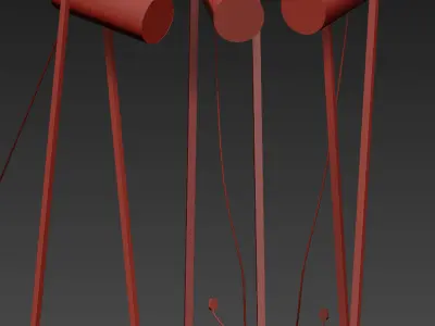 Rocio Shade Floor Lamp Bohemiana 3D model