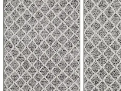 Huxley Grey Rug 3D model