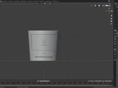 KFConsole computer with lights Free 3D model