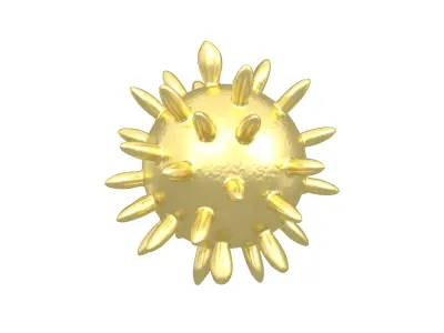 Virus v4 010 Low-poly 3D model