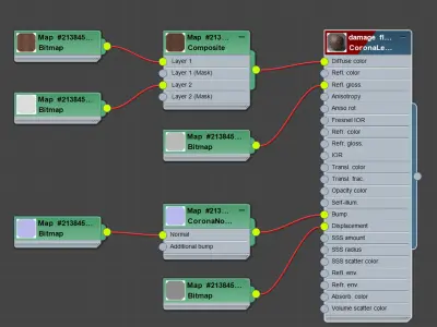 Damage floor tiles Texture