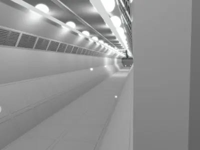 Sci-fi Tonnels Pack 3D model