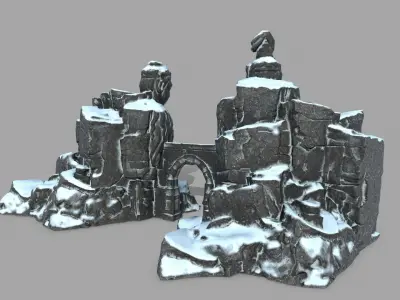 buddha rocks Low-poly 3D model