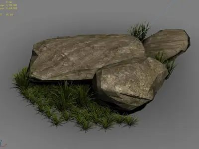 Brushwood - Gravel 04 3D model