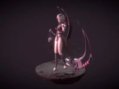 Dragon Girl Anime 3D model  3D model