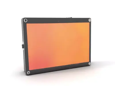 LED Light Panel Model Pack with Adjustable Frame Low-poly 3D model