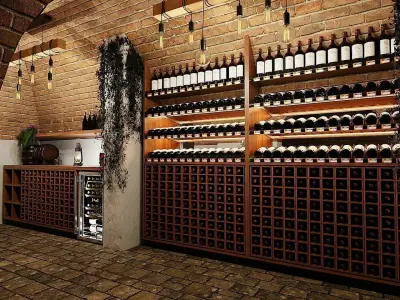 Wine cellar Austria 3D model
