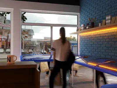 3D Store scene 3D model