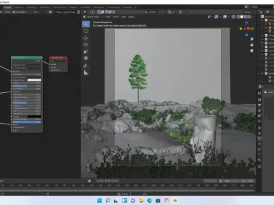 Nature scene and nature pack 3D model