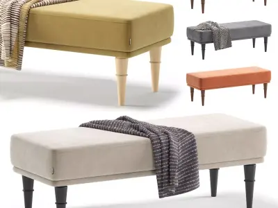 Bench Shento 5 Colors Version divan ru 3D model