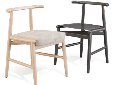 Meridiani Emilia - Dining Chairs Low-poly 3D model