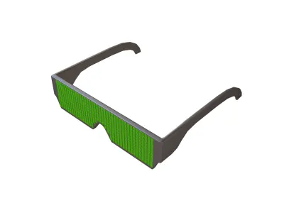 Future Technology Glasses v2 004 Low-poly 3D model