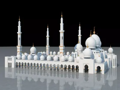 Sheikh Zayed Grand Mosque 3D Model 3D model