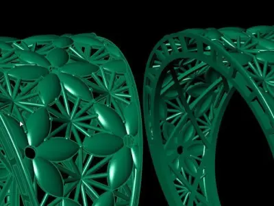 flower base fusion 3D print model