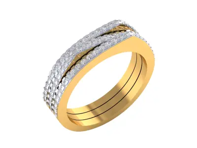 Women Ring Render 3dm STL MTL SLC JCD OBJ FBX Details 3D print model 49