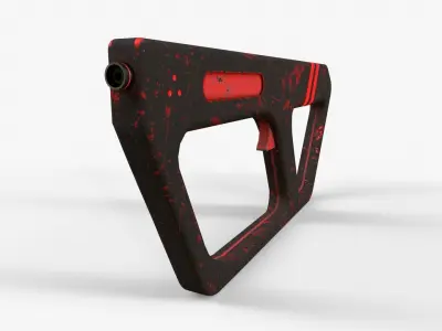 Sci-Fi Gun V2 Low-poly 3D model