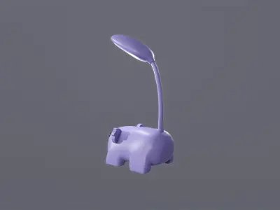 Koala Desk Lamp Cute  Low-poly 3D model