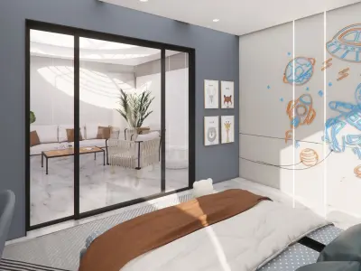 Kids Bedroom Interior 3D model