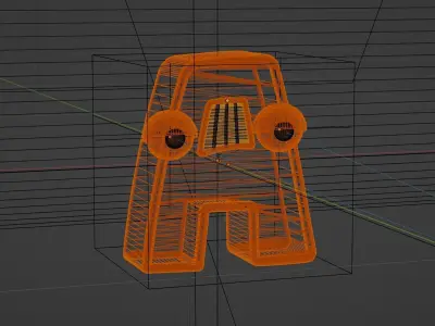 Alphabet Lore A 3D model