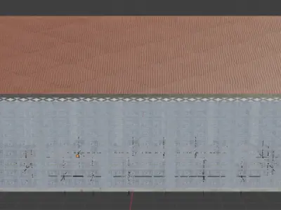 Elegant garden pavilion with furniture food and PBR textures  3D model