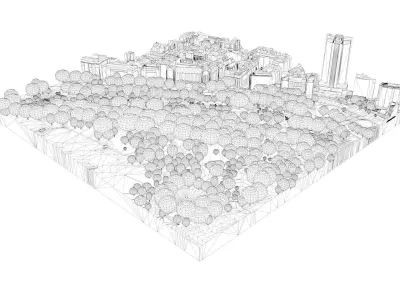 London city tile Level 2 block TQ2880 South West 3D model
