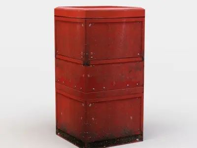 Newsletter machine Low-poly 3D model