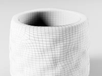 Flower Pot Small Low-poly 3D model