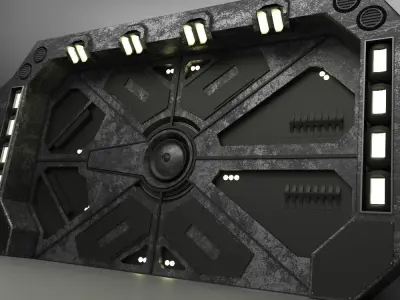 Sci Fi Door 3D model