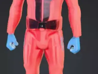 Armored Sci-Fi Soldier 3D print model