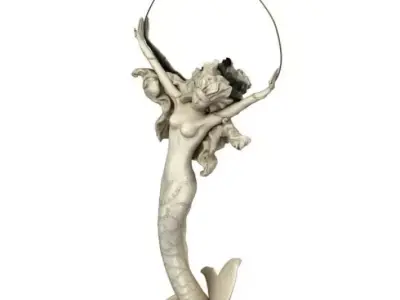 Mermaid Door Knocker 3D model