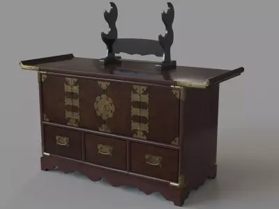 Asian Sword Stand 3D model
