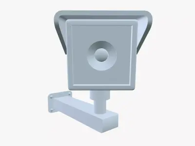 Security Camera Low-poly 3D model