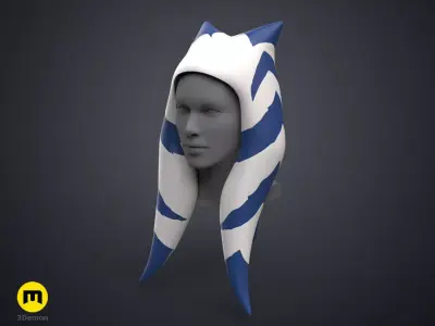 Ahsokas Lekku Mold - Star Wars Clone Wars 3D print model
