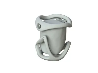 SciFi Shape Object Low Poly 43 Low-poly 3D model