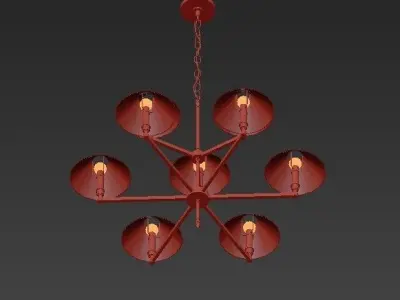 Loft Ventana Chandelier 3D model