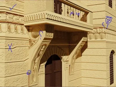 3d building for game development  Free low-poly 3D model