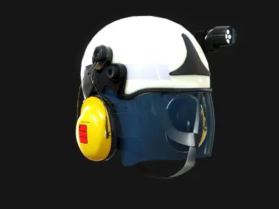 Schuberth F300 Firefighter Helmet 3D for FiveM GTA Low-poly 3D model