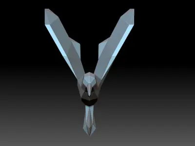 Hummingbirds sci-fi weapon 3D print model