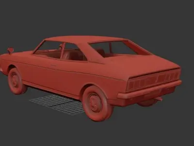 Subaru Leone Mk1 GSR 1972 3D print model