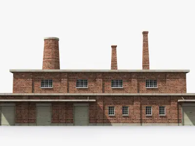 Factory xx16 Low-poly 3D model