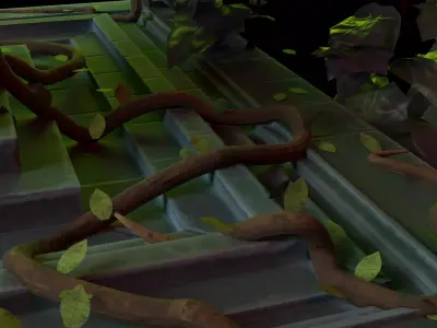 Stylized Low poly Game Ready Altar Free low-poly 3D model