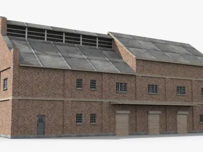 Factory x1 Low-poly 3D model purchase