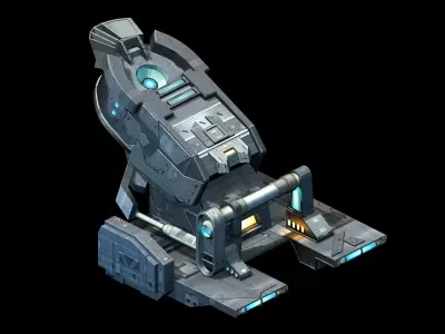 Machinery - Spacecraft - Functional Objects 014 3D model