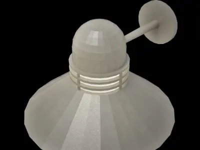 Wall hung modern light fixture Low-poly 3D model