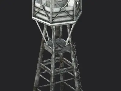 Lother Rock Beacon Low-poly 3D model